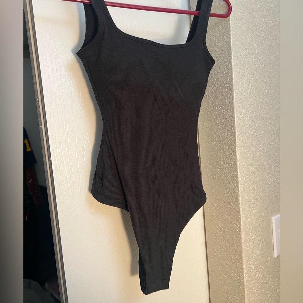 Black tank bodysuit